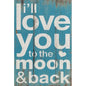 Moon & Back Wall Art 20x30cm