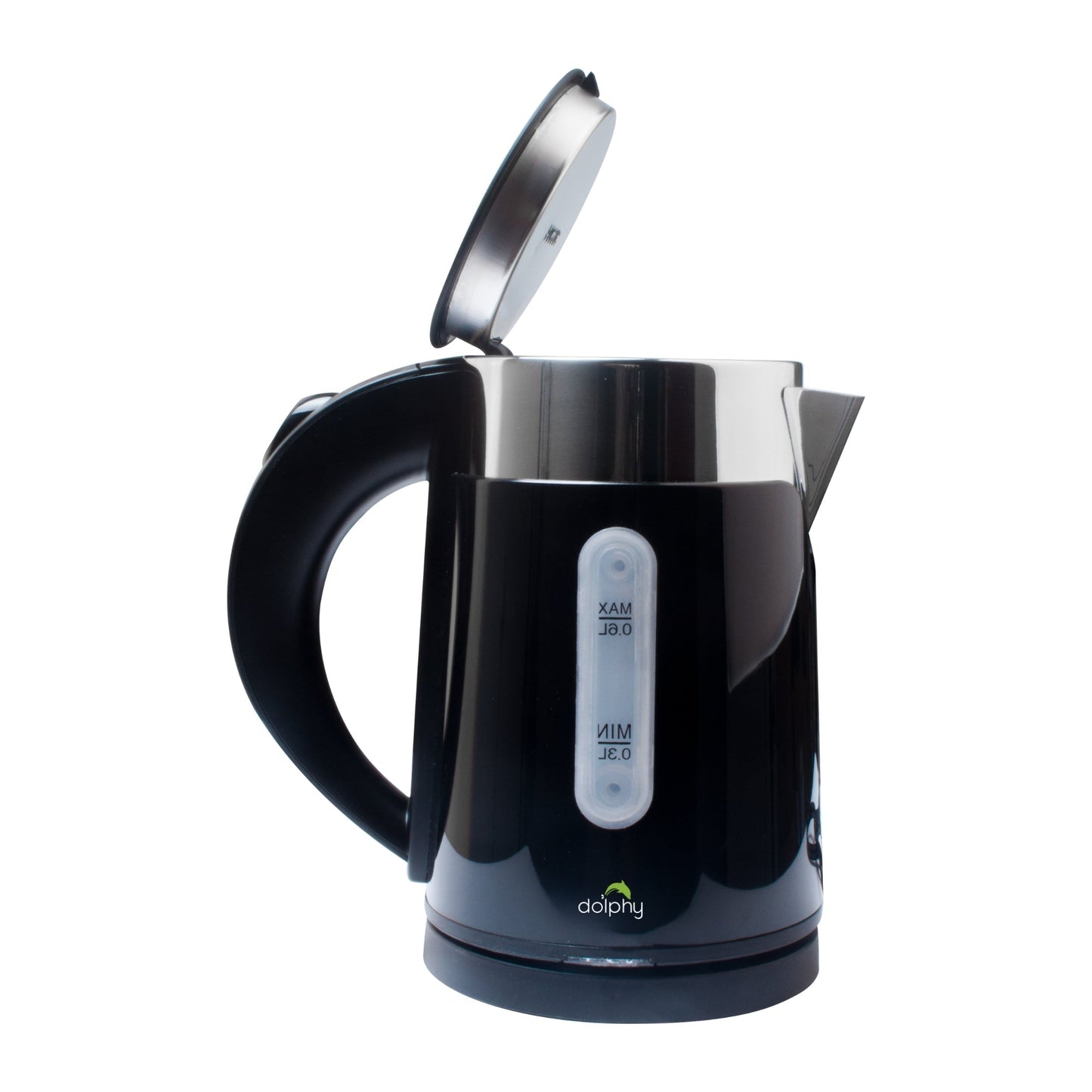 0.6L Stainless Steel Electric Kettle Black - Oz Online Deals Appliances > Kitchen Appliances > Kettles (Image 2)