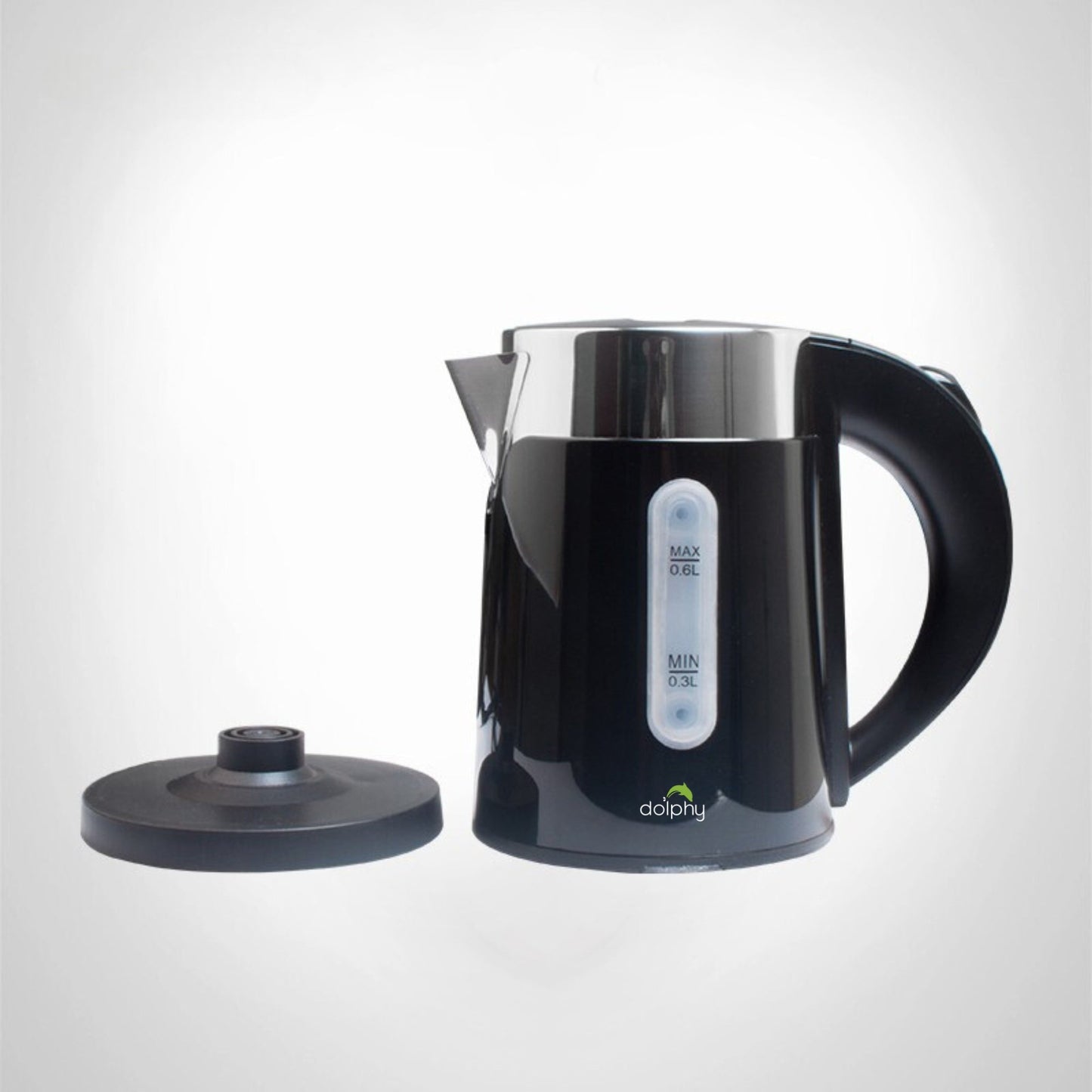 0.6L Stainless Steel Electric Kettle Black - Oz Online Deals Appliances > Kitchen Appliances > Kettles (Image 3)
