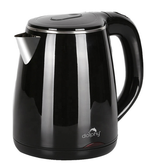 1.2L Black 1800W Electric Kettle For Hot Water - Oz Online Deals Appliances > Kitchen Appliances > Kettles (Image 1)