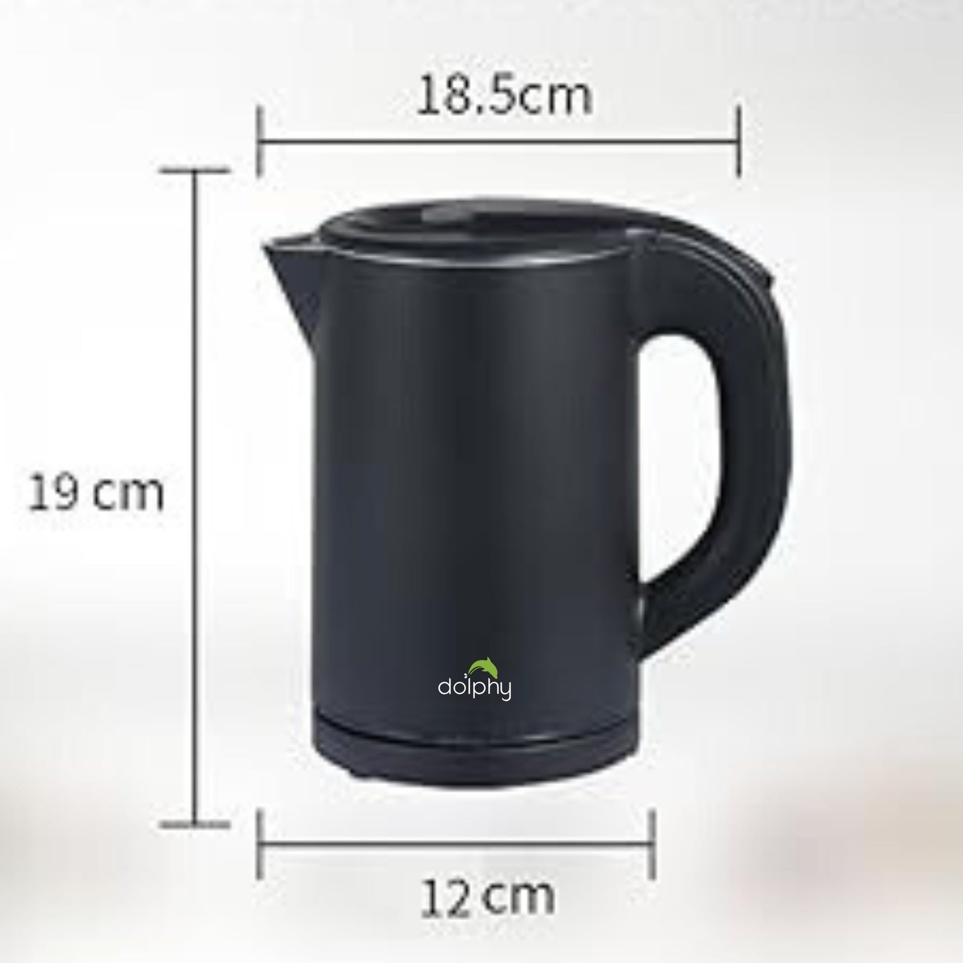 0.8L Stainless Steel Electric Kettle Black - Oz Online Deals Appliances > Kitchen Appliances > Kettles (Image 3)
