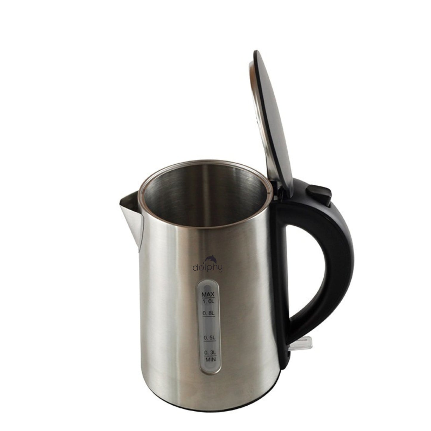 1.0L Brushed Silver Stainless Steel Kettle - Oz Online Deals Appliances > Kitchen Appliances > Kettles (Image 3)