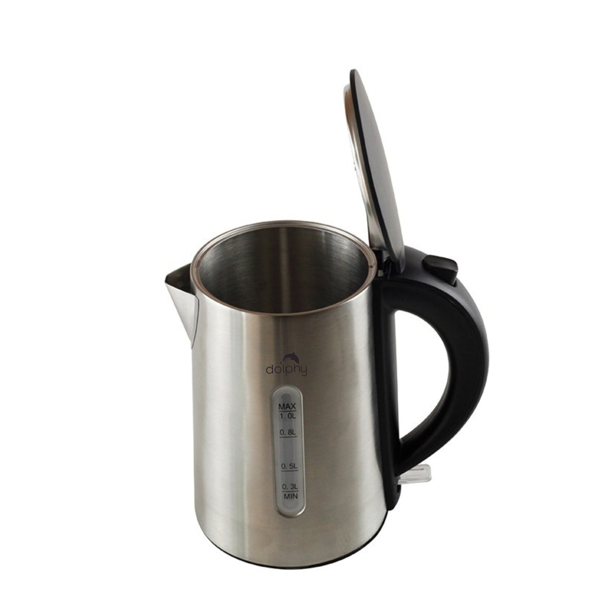 1.0L Brushed Silver Stainless Steel Kettle - Oz Online Deals Appliances > Kitchen Appliances > Kettles (Image 3)