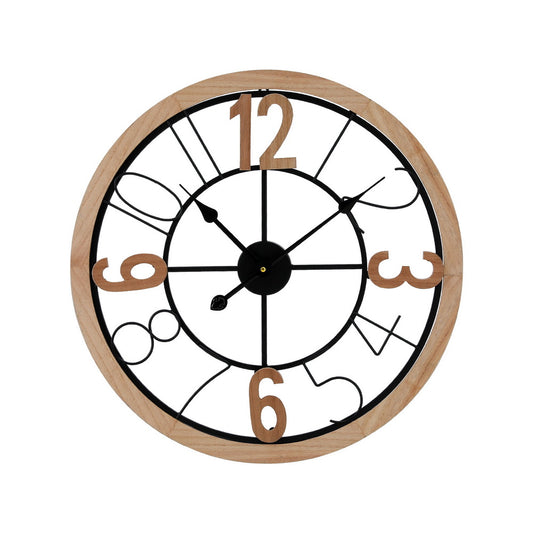 Artiss 60CM Wall Clock Wooden - Image 1