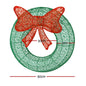 0.6M Christmas Lights 50 LED Motif Solar Wreath Xmas Decorations Jingle Jollys - Oz Online Deals Occasions > Christmas > Outd