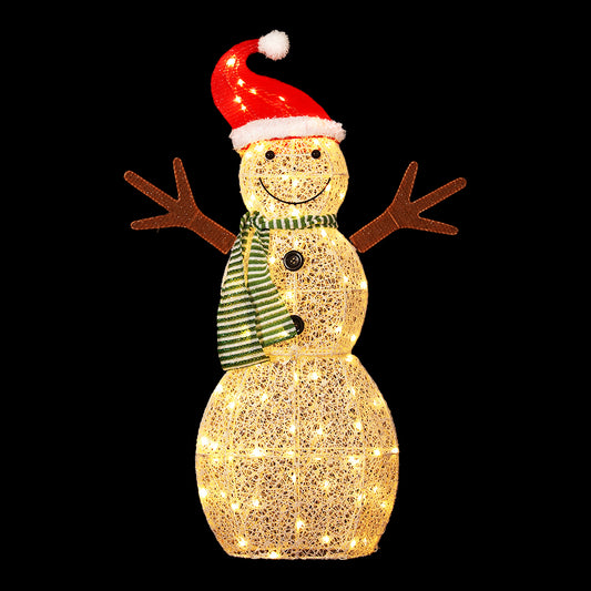 0.97M Christmas Lights Snowman 80 LED Decorations Jingle Jollys - Oz Online Deals Occasions > Christmas > Outdoor Decorations