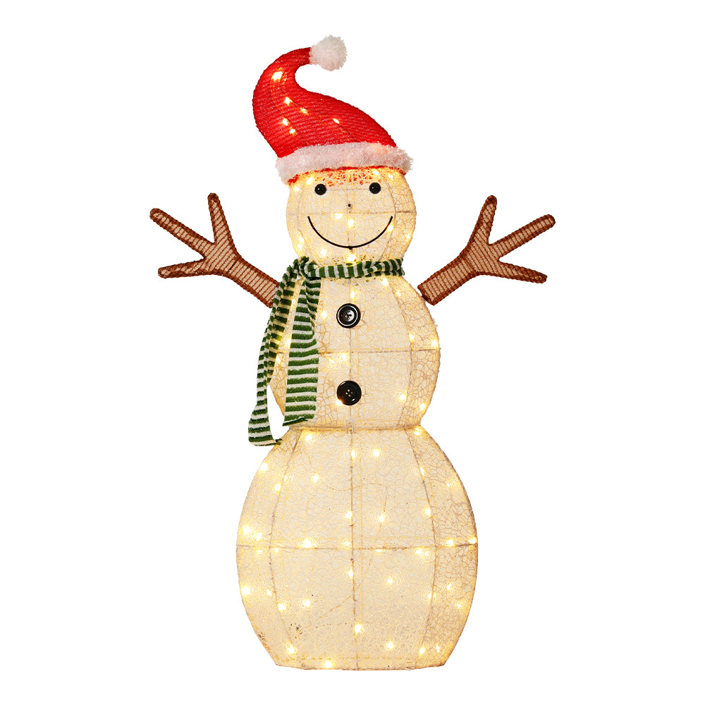 0.97M Christmas Lights Snowman 80 LED Decorations Jingle Jollys - Oz Online Deals Occasions > Christmas > Outdoor Decorations