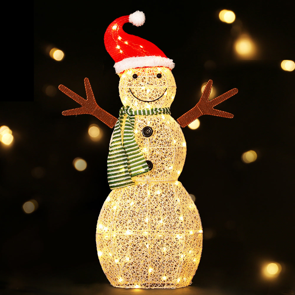 0.97M Christmas Lights Snowman 80 LED Decorations Jingle Jollys - Oz Online Deals Occasions > Christmas > Outdoor Decorations