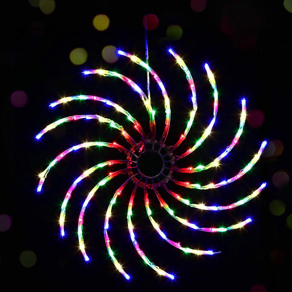 0.5M Christmas Lights 128 LED Spin Motif Light Decorations Jingle Jollys - Oz Online Deals Occasions > Christmas > Outdoor De